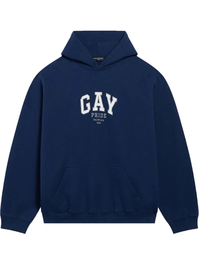 Shop Balenciaga Pride 2021 Boxy Hoodie