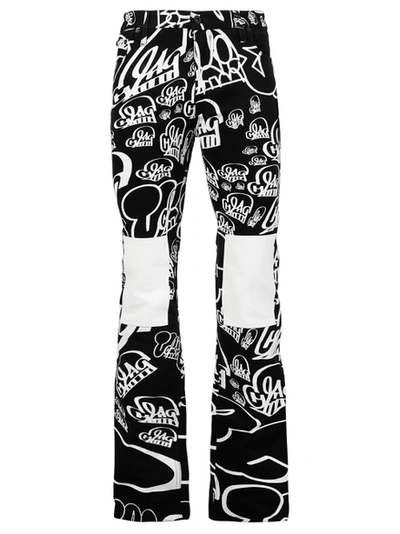 Shop Off-white X Katsu Skinny Stacked Jeans Black And White