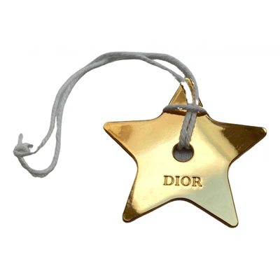 Pre-owned Dior Bag Charm In Gold