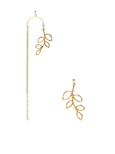 Shop Petite Grand Omorose Mismatched Earrings In 金色