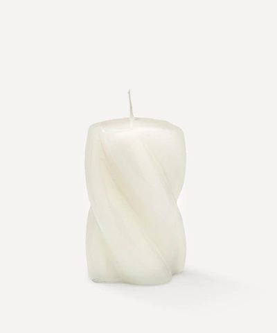 Shop Anna + Nina Short Blunt Twisted Candle White