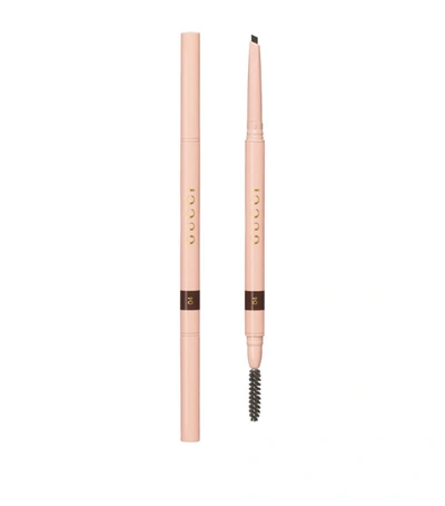Shop Gucci Stylo À Sourcils Waterproof Eyebrow Pencil In Brown
