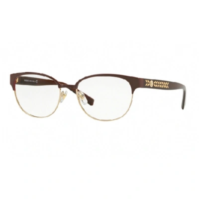Shop Versace Ladies Brown Square Eyeglass Frames Ve1256143553