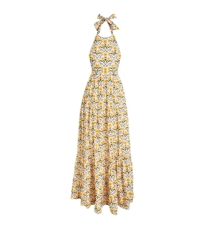 Shop Agua By Agua Bendita Naranja Maxi Dress In Yellow