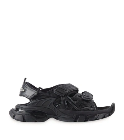 Shop Balenciaga Track Sandals In Black