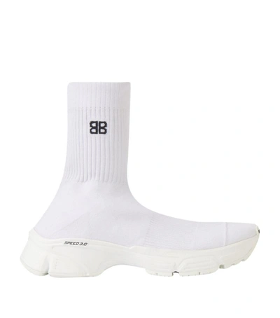Shop Balenciaga Speed 3.0 Sneakers In White