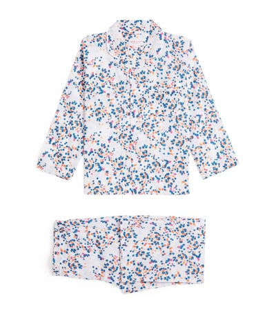 Shop Derek Rose Kids Cotton Dotted Pyjama Set (3-16 Years) In Multi