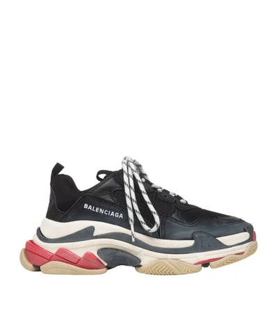 Shop Balenciaga Triple S Sneakers In Black