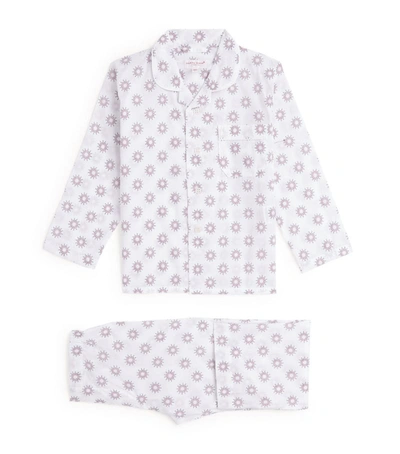 Shop Derek Rose Kids Star Pyjama Set (3-16 Years) In White