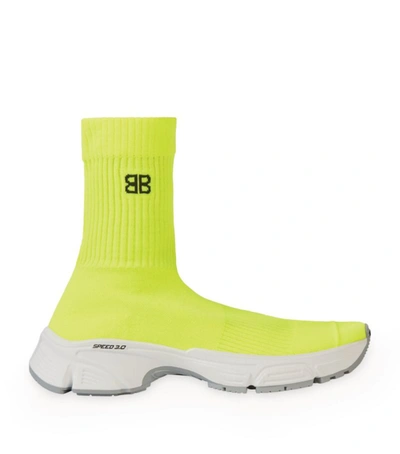 Shop Balenciaga Speed 3.0 Sneakers In Yellow