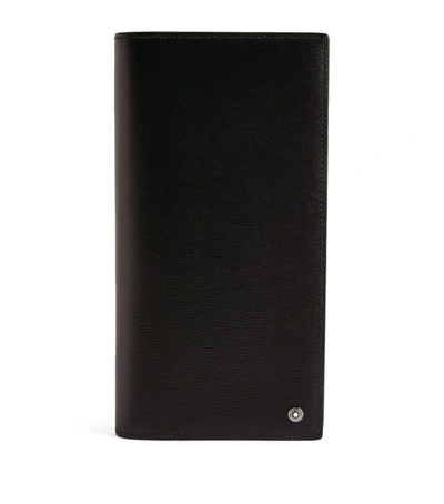 Shop Montblanc Leather Zip-around Wallet In Black