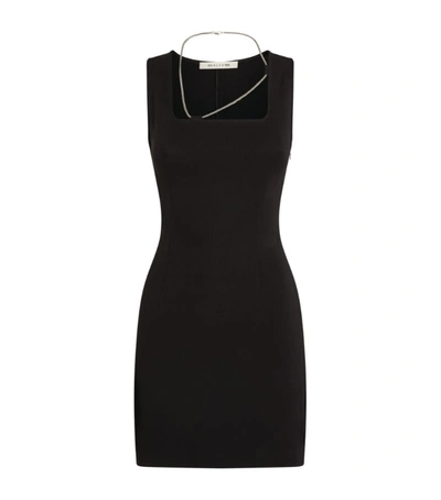 Shop Alyx 1017  9sm Chain-collar Mini Dress In Black