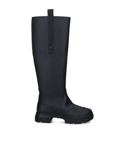 Shop Ganni Gloria Over-the-knee Boots In Black