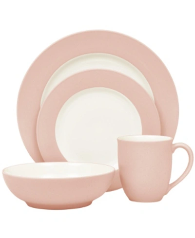 Noritake Colorwave Rim 4 Piece Place Setting In Pink