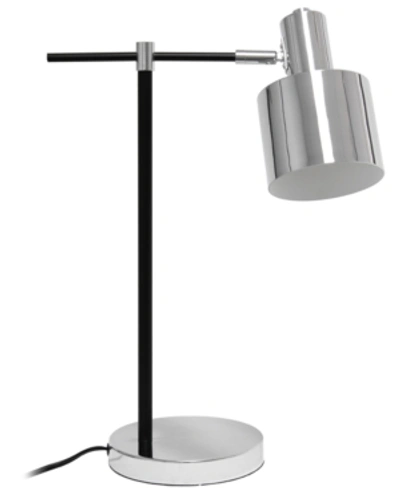 Shop Lalia Home Mid Century Modern Metal Table Lamp In Chrome