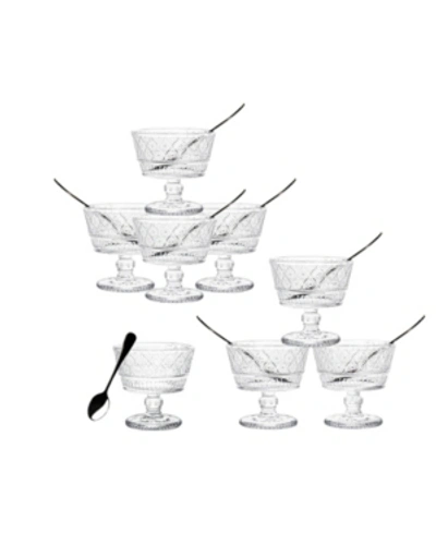 Godinger Claro Clear Set Of 8 Tasters With Spoon In Clear