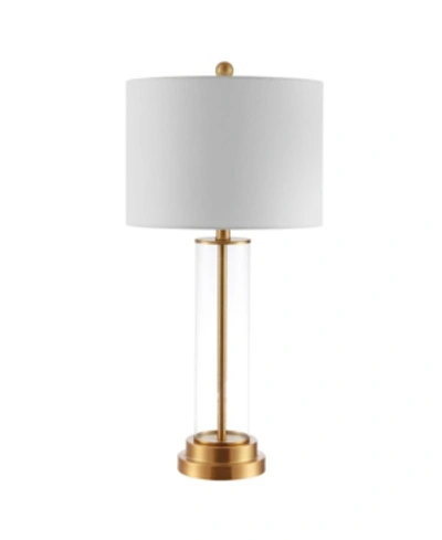 Shop Safavieh Cassian Table Lamp In Clear And Gold-tone