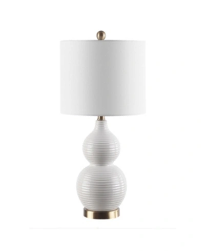 Shop Safavieh Emery Table Lamp In Ivory