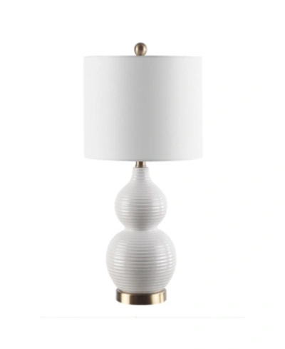 Safavieh Emery Mosaic Table Lamp In Ivory