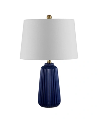 Shop Safavieh Sawyer Table Lamp In Navy