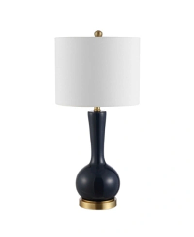 Shop Safavieh Gaetna Table Lamp In Navy