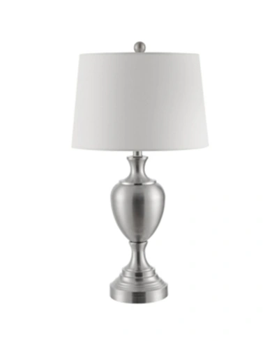 Shop Safavieh Poppy Table Lamp In Silver-tone
