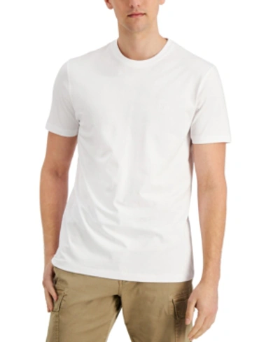 Shop Dkny Men's Premium Solid T-shirt In White