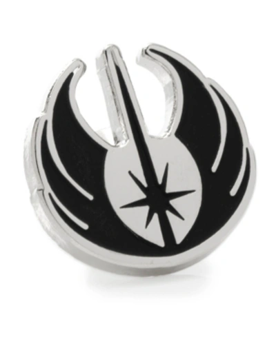 Shop Star Wars Men's Jedi Symbol Lapel Pin In Silver-tone