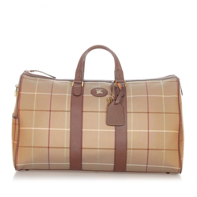 Cloth 48h bag Burberry Brown in Cloth - 34074867