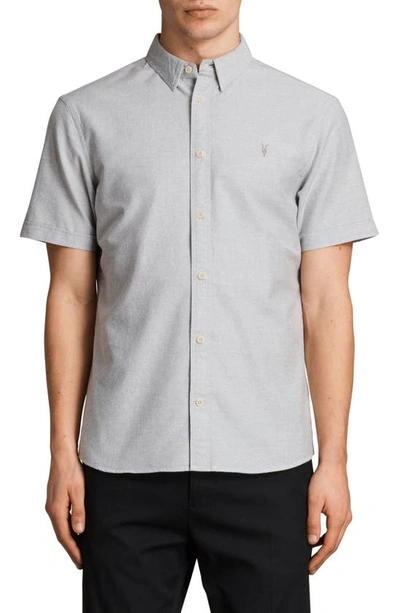Shop Allsaints Huntington Slim Fit Short Sleeve Shirt