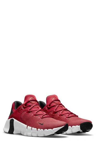 Shop Nike Free Metcon 4 Training Shoe In Red/ Red/ Black