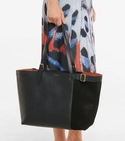 Shop Altuzarra Play Leather And Suede Tote In 黑色