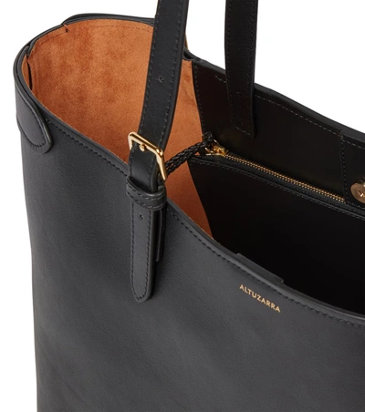 Shop Altuzarra Play Leather And Suede Tote In 黑色