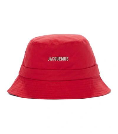 Shop Jacquemus Le Bob Gadjo Bucket Hat In Red