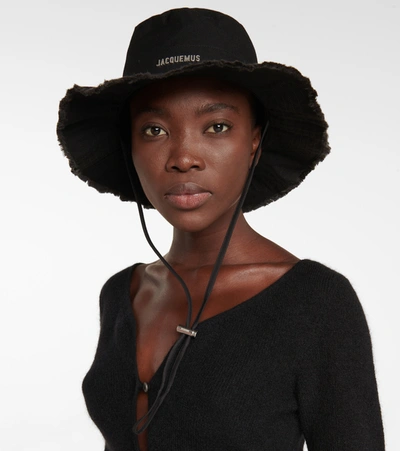 Shop Jacquemus Le Bob Artichaut Bucket Hat In Black