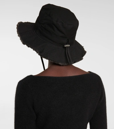 Shop Jacquemus Le Bob Artichaut Bucket Hat In Black