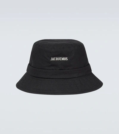 Shop Jacquemus Le Bob Gadjo Bucket Hat In Black