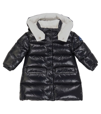 Shop Moncler Quilted Down Jacket In Blue