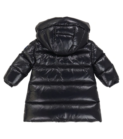 Shop Moncler Quilted Down Jacket In Blue