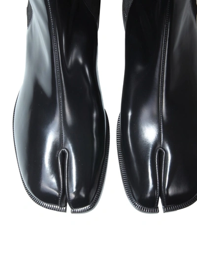 Shop Maison Margiela Tabi Chelsea Boots In Black