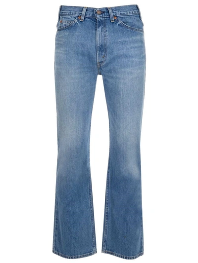 Shop Valentino X Levi's Straight Leg Jeans In Blue