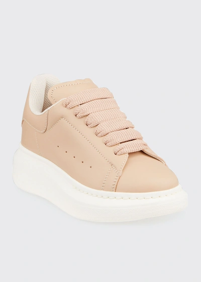 Shop Alexander Mcqueen Summer Oversized Lace-up Sneakers, Toddler/kids In Pink