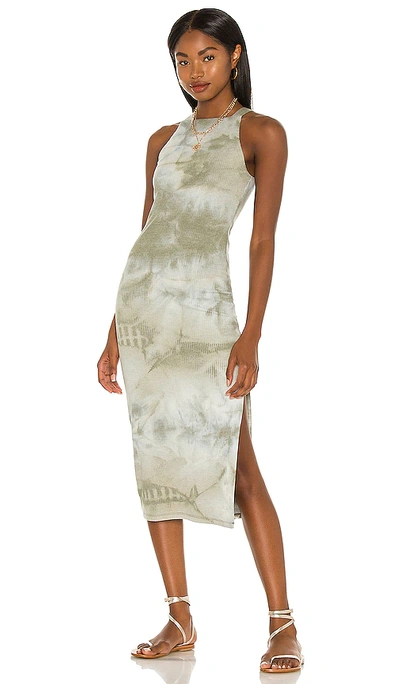 Shop House Of Harlow 1960 X Revolve Tali Midi Dress In Olive Green Tie Dye