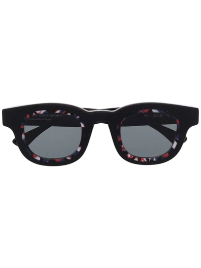 Thierry Lasry Marbled-effect Sunglasses In Black