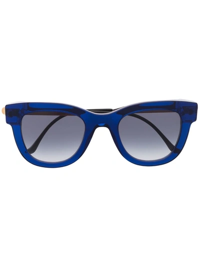 Shop Thierry Lasry Round-frame Sunglasses In Blue