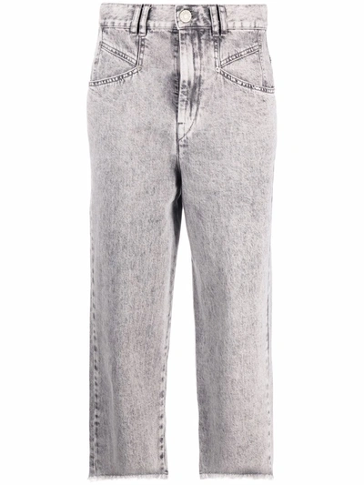 Shop Isabel Marant Straight-leg Jeans In Grey