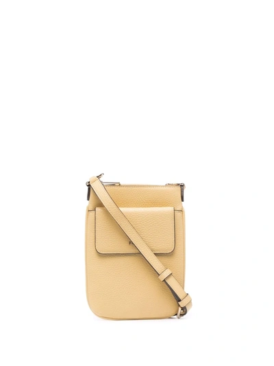 Shop Furla Logo-plaque Crossbody Bag In Yellow