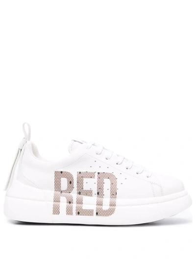 Shop Redv Bowalk Point D'esprit Logo Sneakers In White