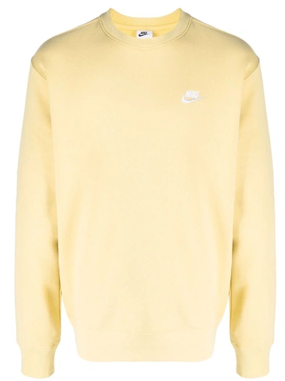 Shop Nike Sportswear Club Fleece Sweatshirt In Gelb