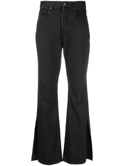 Ambush Mid-rise Bootcut Jeans In Black
